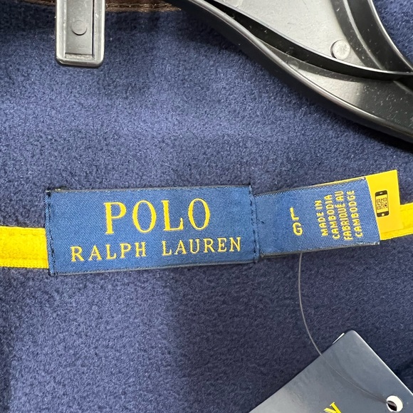 NWT Polo Men’s Large Ralph Lauren P-93 RLPC67 Camo Fleece Pullover Hi-Tech Olive - Picture 5 of 11